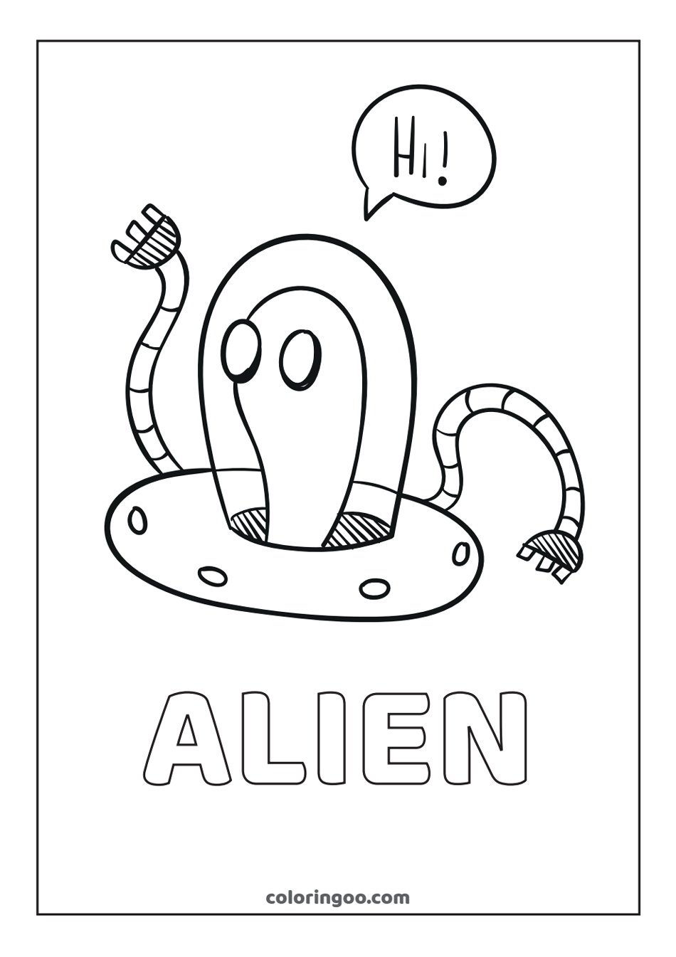alien coloring pages 2