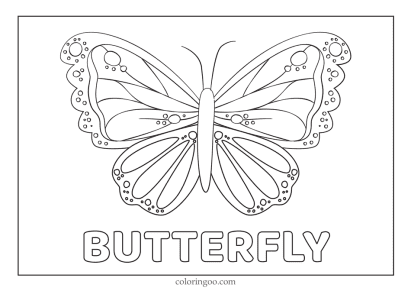 butterfly printable coloring pages for kids