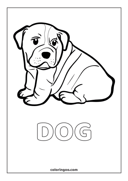 dog coloring pages