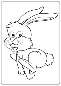 Rabbit Printable Coloring Pages For Kids