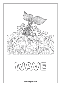 wave coloring pages for adults