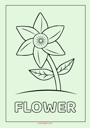 Flower Printable Coloring – Drawing Pages for Kids
