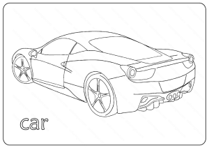 car coloring page 1