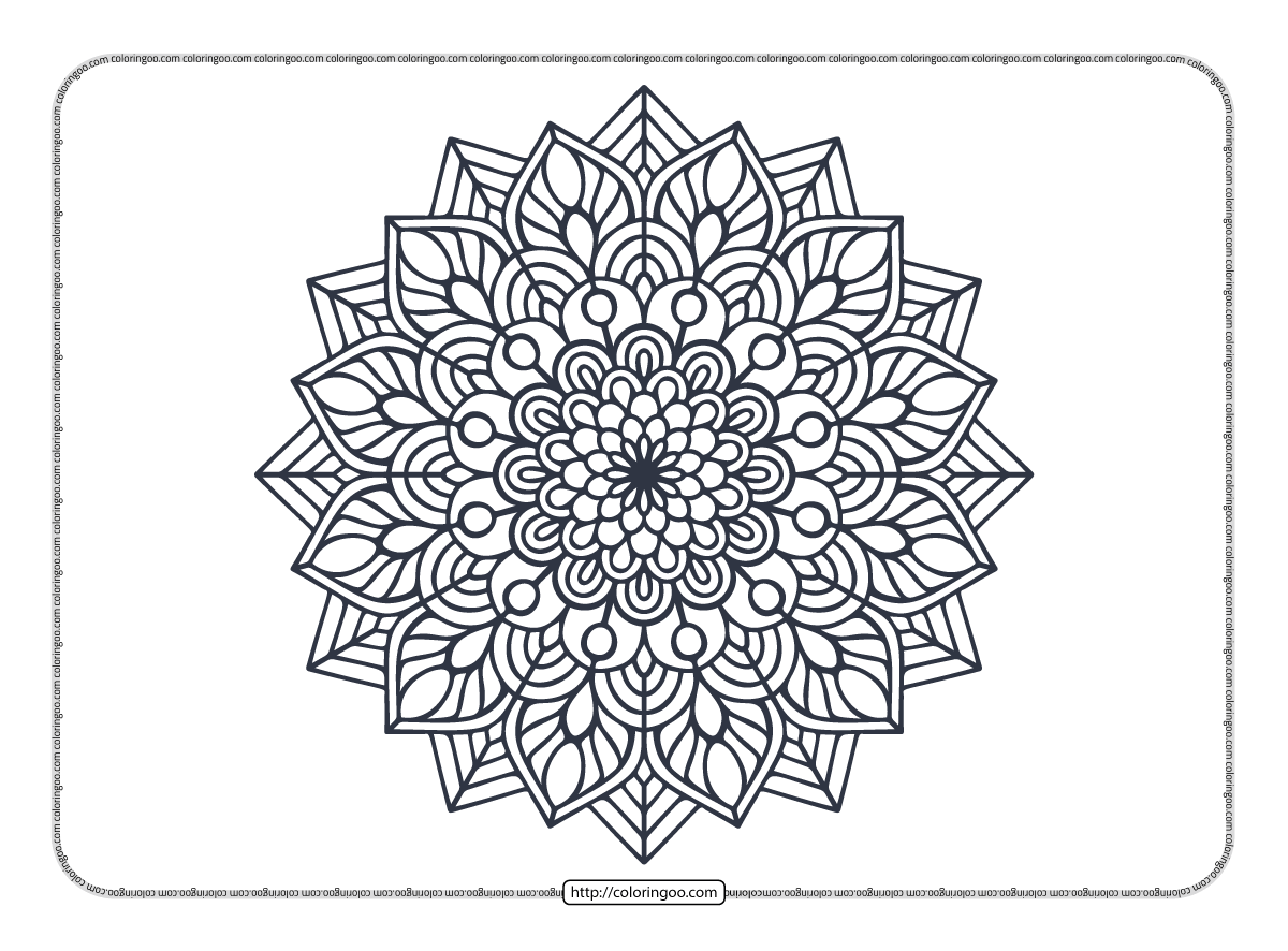 cute indian mandala coloring pages pdf