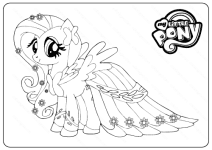Printable My Little Pony Twilight Sparkle Coloring Pages