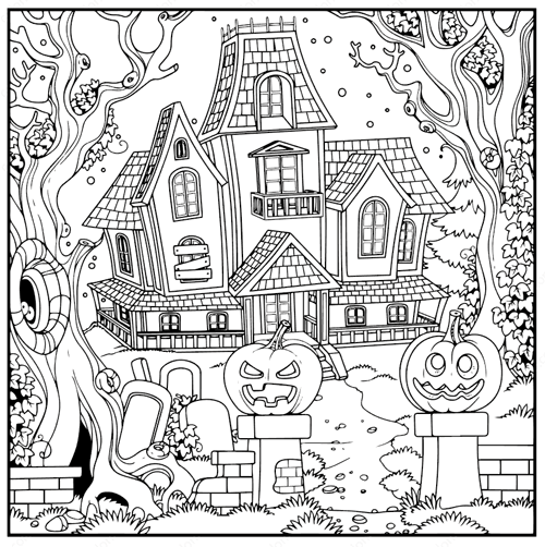 halloween 3 coloring page