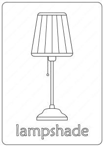 lampshade coloring page