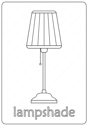 lampshade coloring page