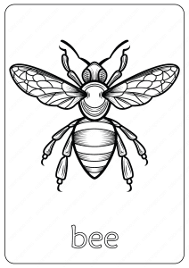 bee coloring pages