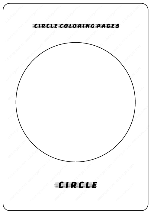 circle coloring pages