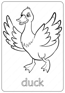 duck coloring pages