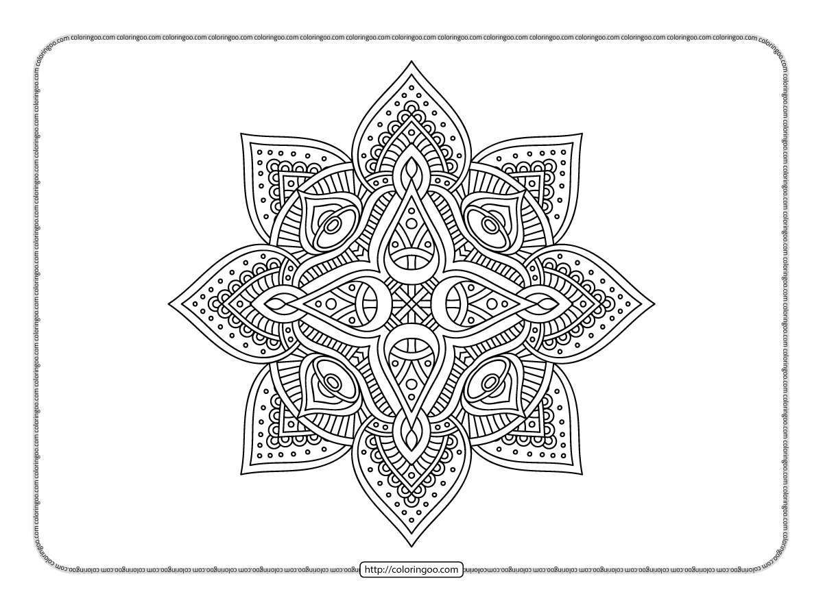 fancy mandala coloring pages pdf