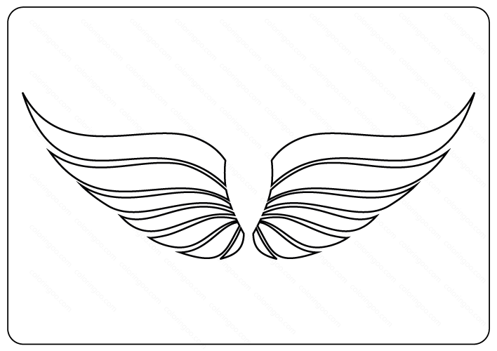 Free Printable Wings Coloring Pages