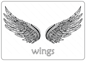 Free Printable Wings Coloring Pages