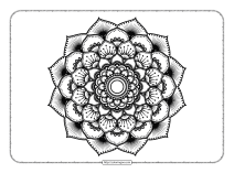 indian ornament mandala coloring pages