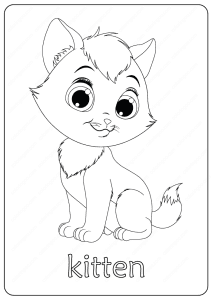 kitten coloring pages