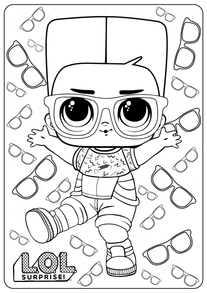 lol surprise boy next dor coloring pages