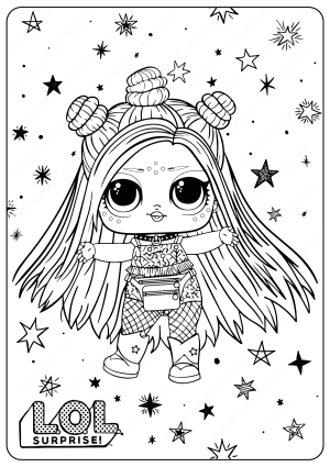 Free Printable LOL Surprise Hairgoals Coloring Pages