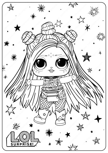 lol surprise hairgoals coloring pages