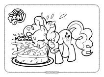 my little pony pinkie pie coloring page