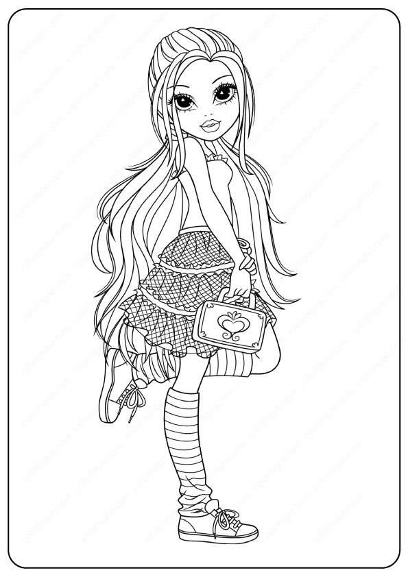 Printable New Moxie Girlz Coloring Pages