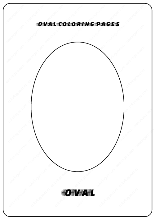 oval coloring pages
