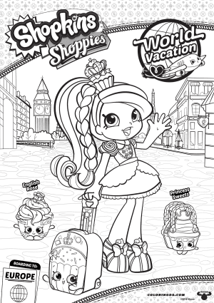 Printable Shopkins Rainbow Kate Coloring Pages - Free Printable ...