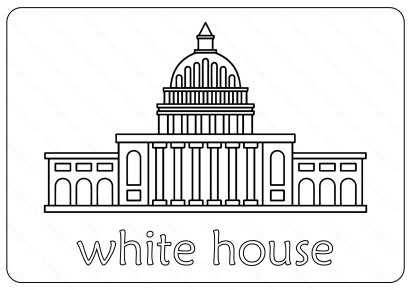 Free Printable White House Coloring Pages