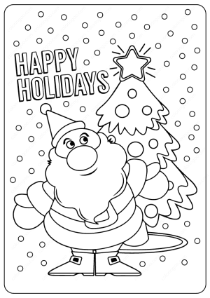 Merry Christmas Coloring Pages for Kids