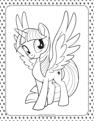 my little pony twilight sparkle coloring pages 1