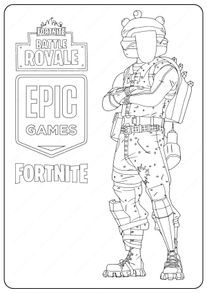 Free Printable Fortnite Beef Boss Skin Coloring Pages