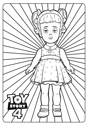 Toy Story 4 Gabby Gabby PDF Coloring Pages