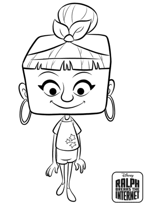 Disney Woman Net User Coloring Page