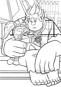 Vanellope and Upset Ralph Coloring Pages