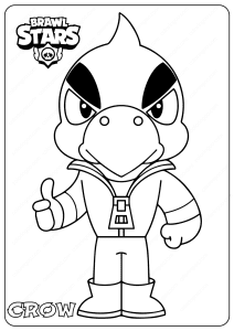 brawl stars crow printable coloring pages