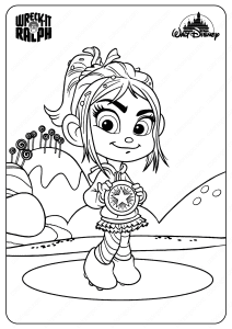 Disney Wreck It Ralph Vanellope Coloring Pages