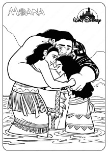 Printable Disney Baby Moana Coloring Pages