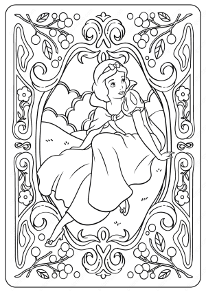 Printable Disney Snow White PDF Coloring Pages