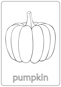 pumpkin coloring page