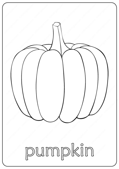 pumpkin coloring page