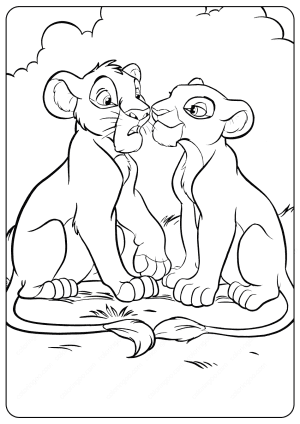 Disney The Lion King Cheetah Coloring Pages