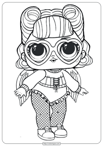 Angel Lol Doll Coloring Pages