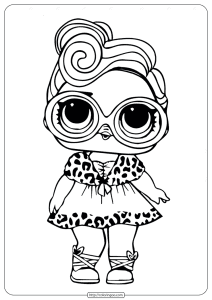 Free Printable Lol Doll Dollface coloring pages