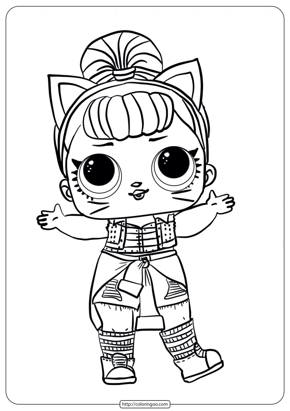 LOL Surprise Troublemaker Doll Coloring Pages