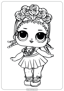 LOL Surprise Doll Coloring Sheets Coconut