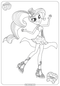 MLP Equestria Girls Trixie Coloring Pages