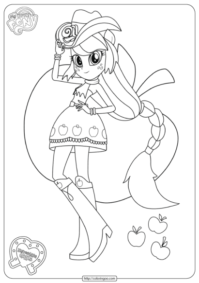 My Little Pony Equestria Girls Applejack Printables th