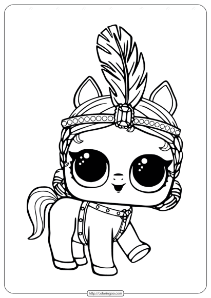 Pony LOL Showpony Coloring Page