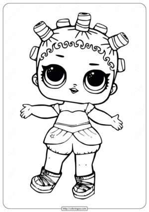 Printable LOL Surprise Doll Coloring Pages Cosmic Queen