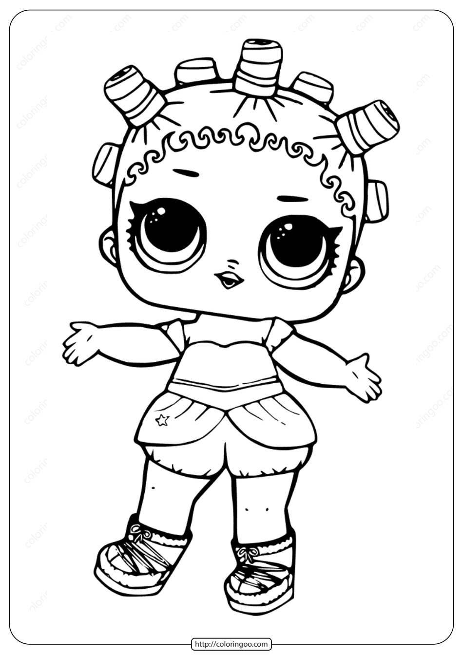 LOL Surprise Doll Coloring Pages Cosmic Queen